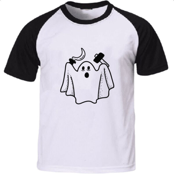 Camiseta Raglan Fantasma do comunismo ferramentas