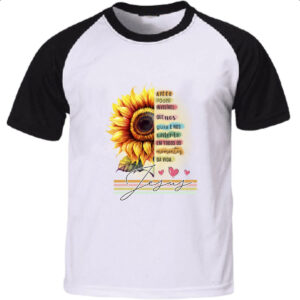 Camiseta Raglan Fe poder invisivel