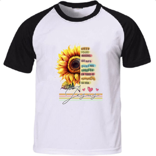 Camiseta Raglan Fe poder invisivel