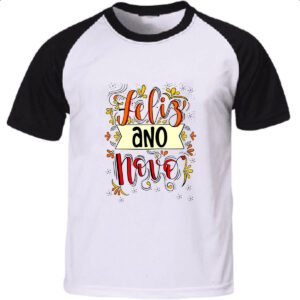 Camiseta Raglan Feliz ano novo