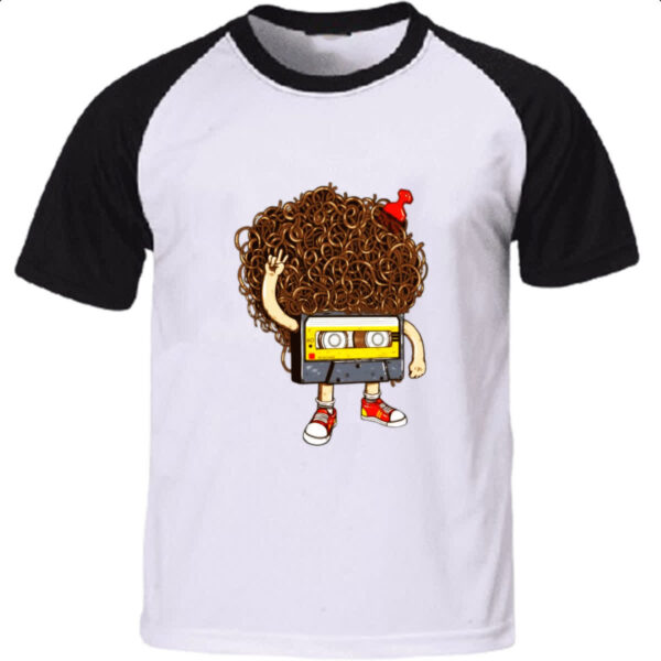 Camiseta Raglan Fita K7 Black Power
