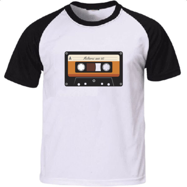Camiseta Raglan Fita K7 retro anos 60