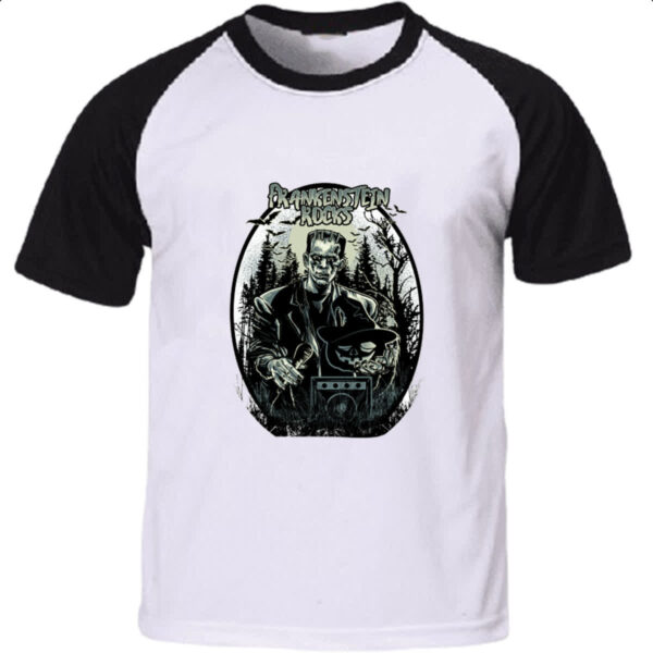 Camiseta Raglan Frankenstein Rocks