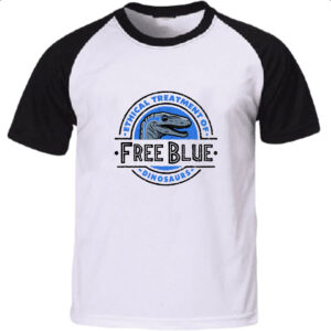 Camiseta Raglan Free Blue