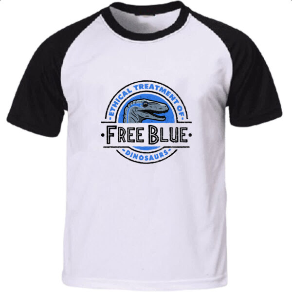 Camiseta Raglan Free Blue