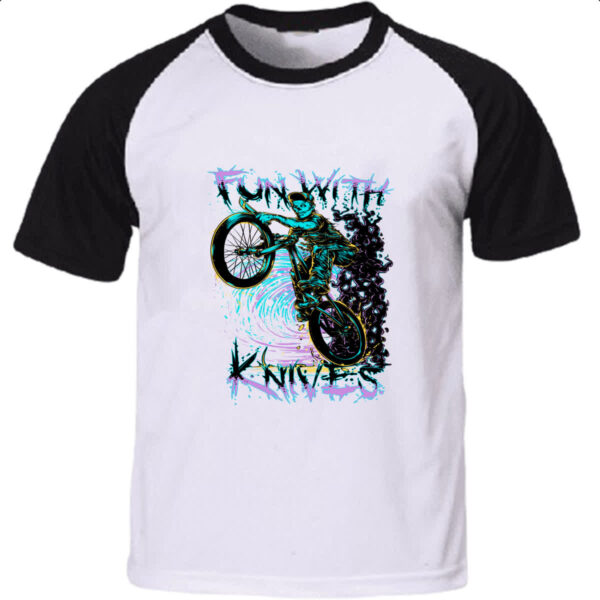 Camiseta Raglan Fun with knives