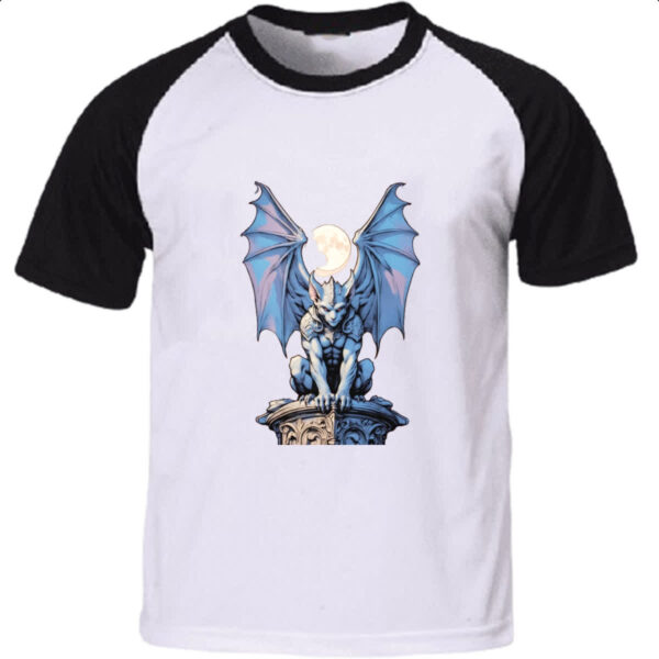 Camiseta Raglan Gargula azulzinho
