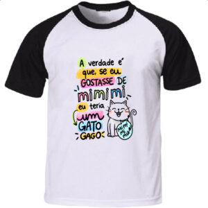 Camiseta Raglan Gato mi mi mi