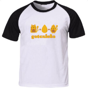 Camiseta Raglan Gatoxinha