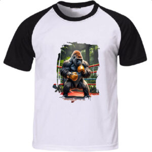 Camiseta Raglan Gorila pugilista