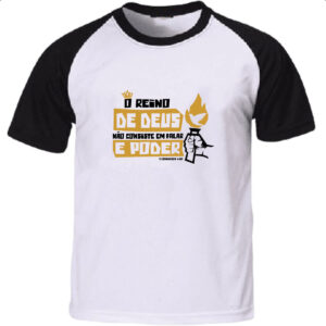 Camiseta Raglan Gospel 1 Corintios 4.20