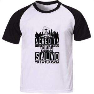 Camiseta Raglan Gospel Atos 16.31