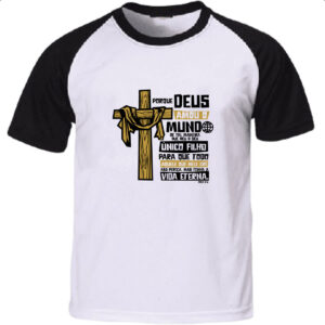 Camiseta Raglan Gospel Joao 3.16
