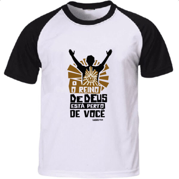 Camiseta Raglan Gospel Lucas 17.21