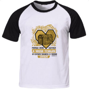 Camiseta Raglan Gospel Matheus 6.21
