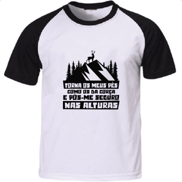 Camiseta Raglan Gospel Salmos 18.33.34