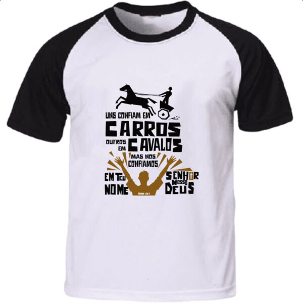 Camiseta Raglan Gospel Salmos 20.7