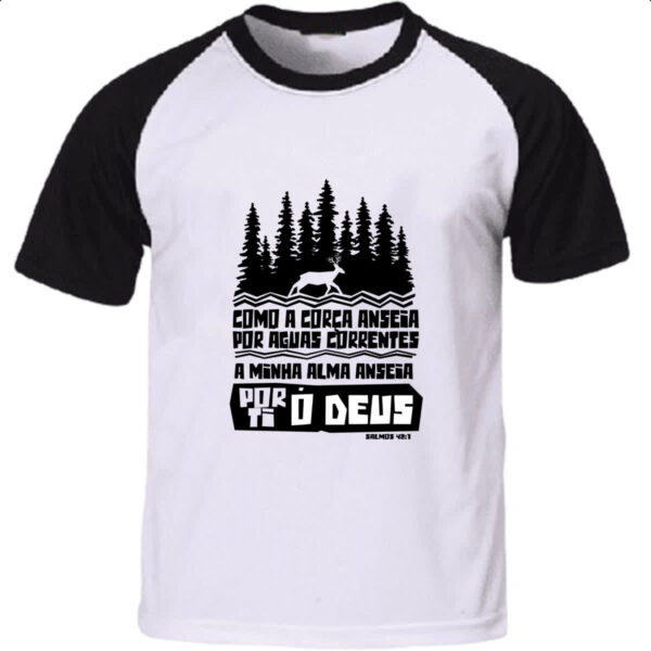 Camiseta Raglan Gospel Salmos 42.1