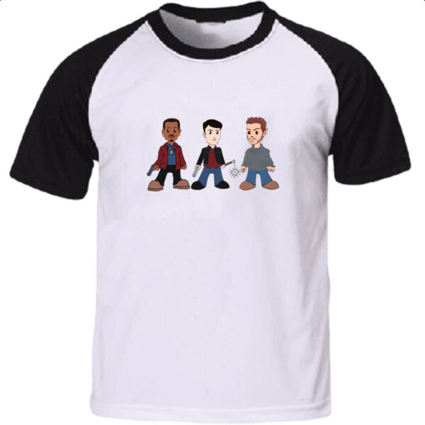 Camiseta Raglan Grimm Hank Nick Monroe
