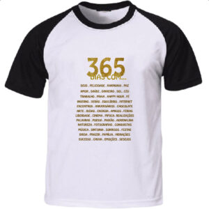 Camiseta Raglan Ano Novo 365 dias com