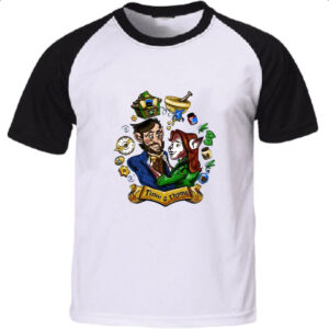 Camiseta Raglan Grimm Monroe e Rosalee Time e Thyme