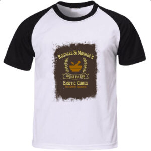 Camiseta Raglan Grimm Rosalle and Monroe Tea Shop