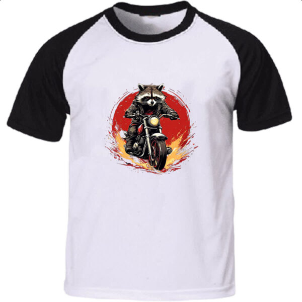 Camiseta Raglan Guaximim Motoqueiro Radical