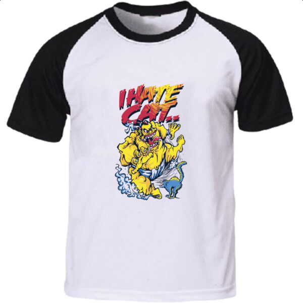 Camiseta Raglan I hate cat