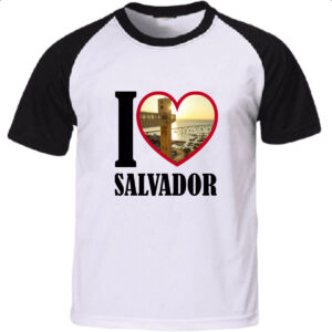 Camiseta Raglan I love salvador