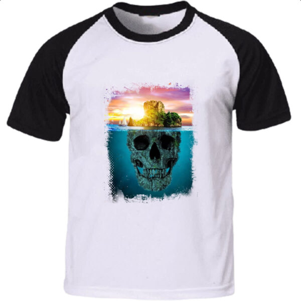 Camiseta Raglan Ilha da caveira 2