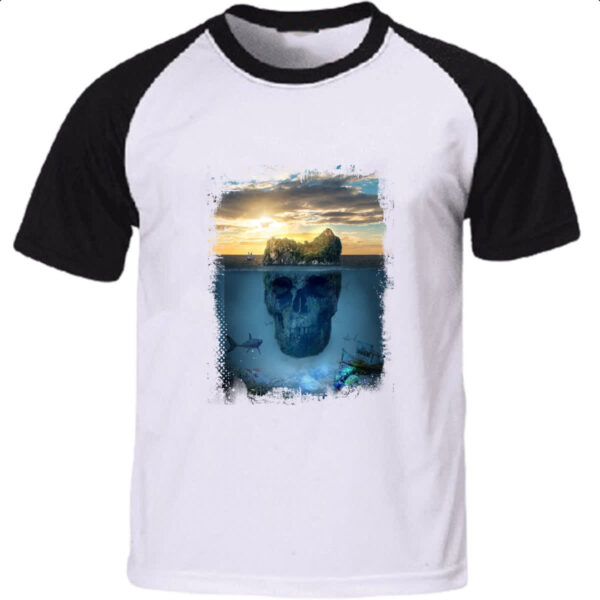 Camiseta Raglan Ilha da caveira 3