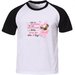 Camiseta Raglan Ironico Um dia deixarei de ser debochada