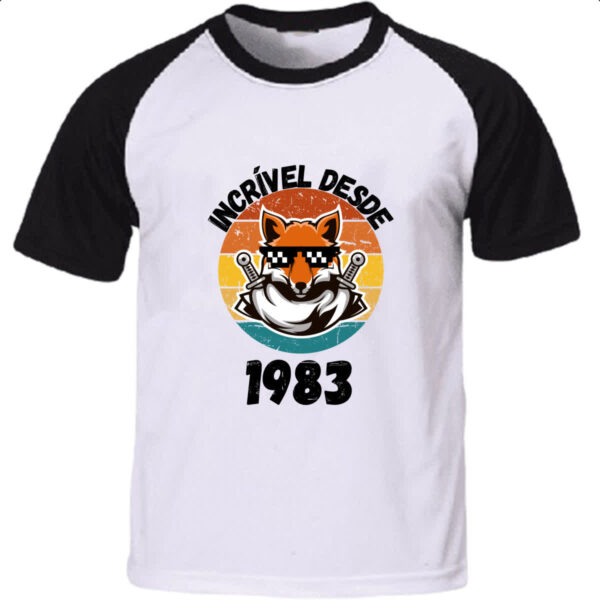 Camiseta Raglan Incrivel desde 1983