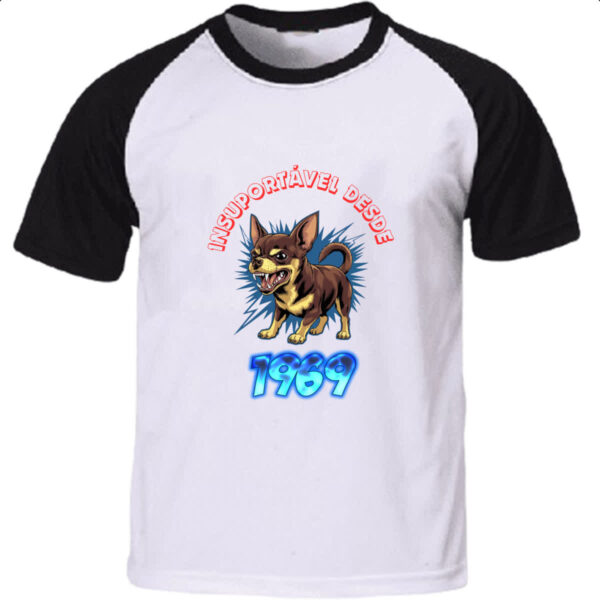 Camiseta Raglan Insuportavel desde 1969