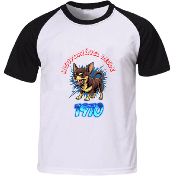 Camiseta Raglan Insuportavel desde 1970
