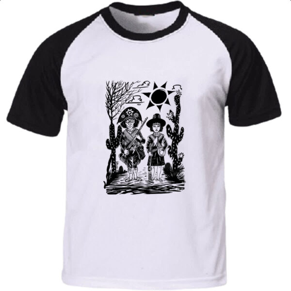 Camiseta Raglan Lampiao e Maria Bonita 01