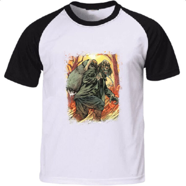 Camiseta Raglan Lenda Urbana Homem do Saco