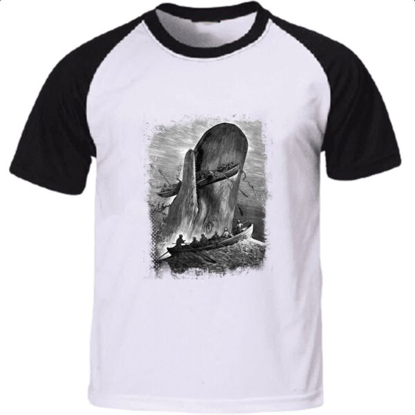 Camiseta Raglan Lendas do Mar Moby Dick 01