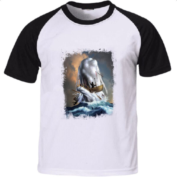 Camiseta Raglan Lendas do Mar Moby Dick 02