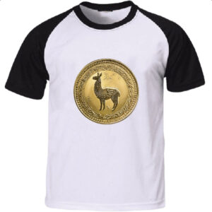 Camiseta Raglan Lhama coin