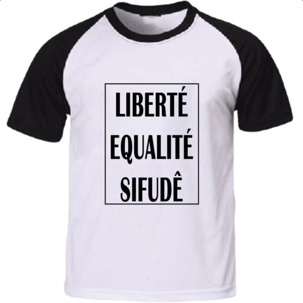 Camiseta Raglan Liberte Qualite Sifude