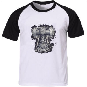 Camiseta Raglan Martelo mitologico do Thor