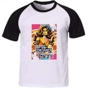 Camiseta Raglan Mulher exala liberdade