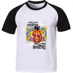 Camiseta Raglan Mulher forca sobrenome