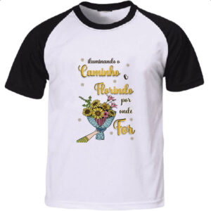 Camiseta Raglan Mulher ilumando o caminho