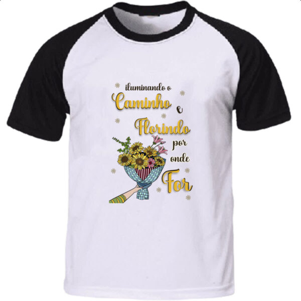 Camiseta Raglan Mulher ilumando o caminho