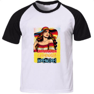 Camiseta Raglan Mulher invencivel