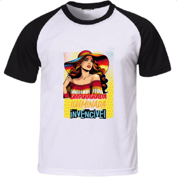Camiseta Raglan Mulher invencivel