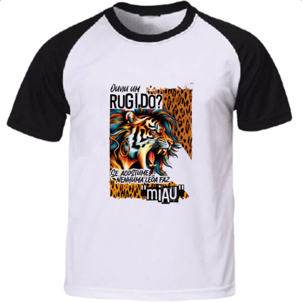 Camiseta Raglan Mulher leoa