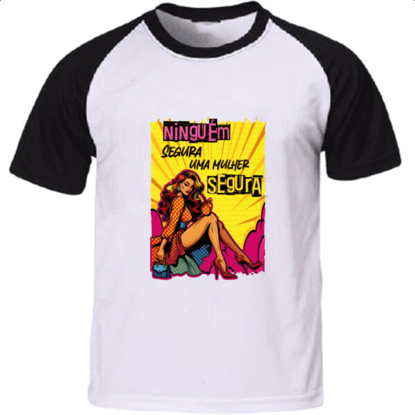 Camiseta Raglan Mulher segura